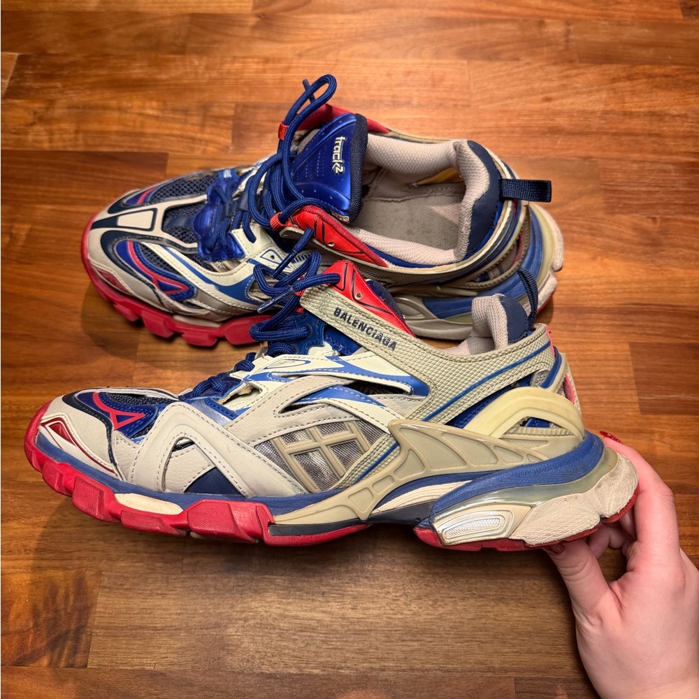 Balenciaga Track 2 Red Blue Men’s Size 11